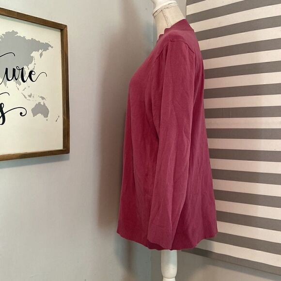 Torrid Dusty Pink Mock Neck Pullover Sweater Size 3 - Picture 4 of 8